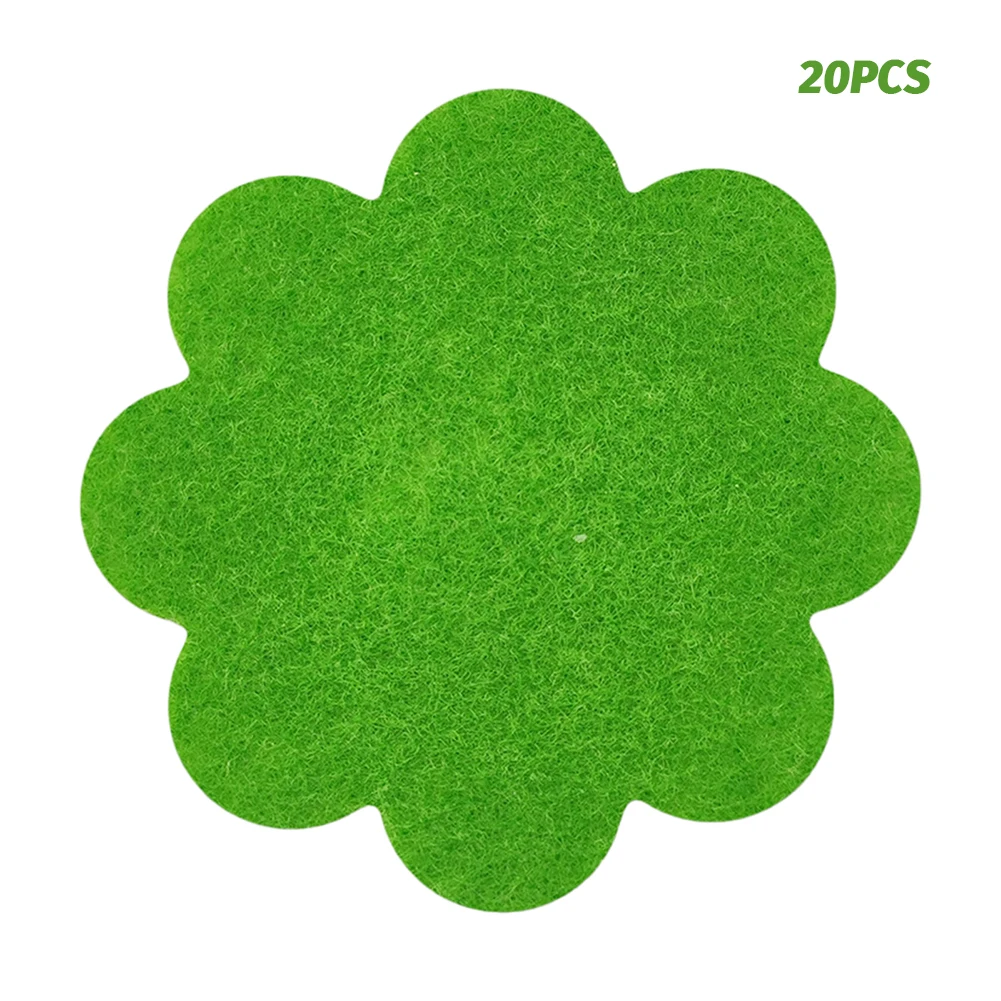 20pcs Outdoor Watering Filter Flower Pot Pad Durable Air Permeability Polyester DIY Craft Soil Hobby Multi Sizes Widely Use