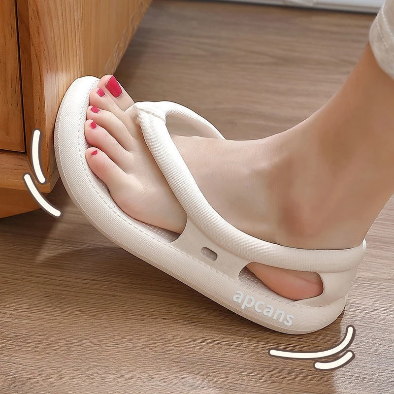 

Шлепанцы, мужские сандалии-стринги, лето 2025, новая женская обувь, нескользящие шлепанцы из ЭВА на толстой подошве, уличная домашняя обувь для пар