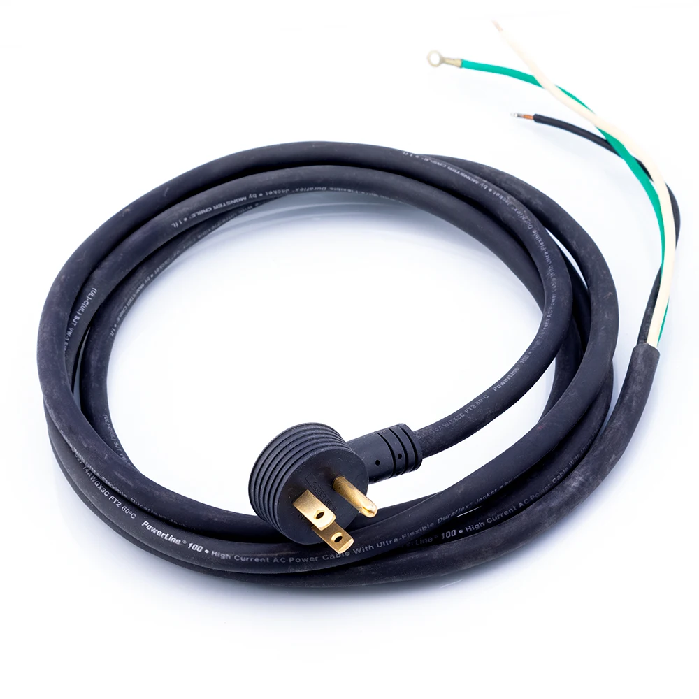 Кабель питания Monster Power Line 100, электрический кабель 3*14AWG кабель питания Hi-Fi, кабель питания, аудиокабель с позолоченным штекером американского стандарта