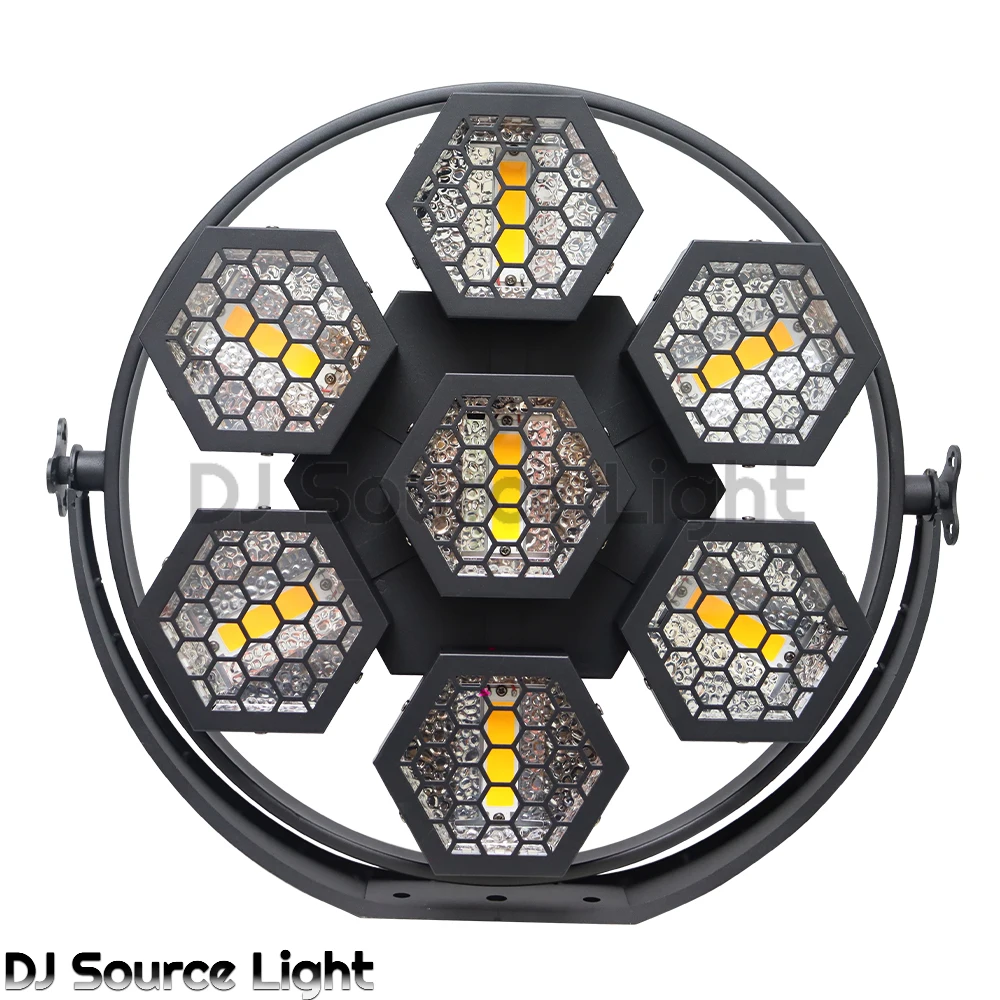 1/2/4 قطعة LED ضوء الرجعية 7X50 واط COB بليندر ضوء ستروب سباق الخيل تأثير أضواء للمسرح DMX512 ل DJ ديسكو نادي الزفاف #2