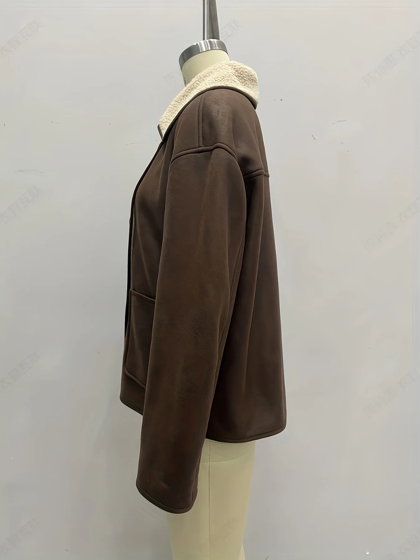 2025 Autunno/Inverno delle nuove donne francese elegante caldo colletto di lana moda doppia faccia pelliccia giacca di un pezzo abbigliamento femminile