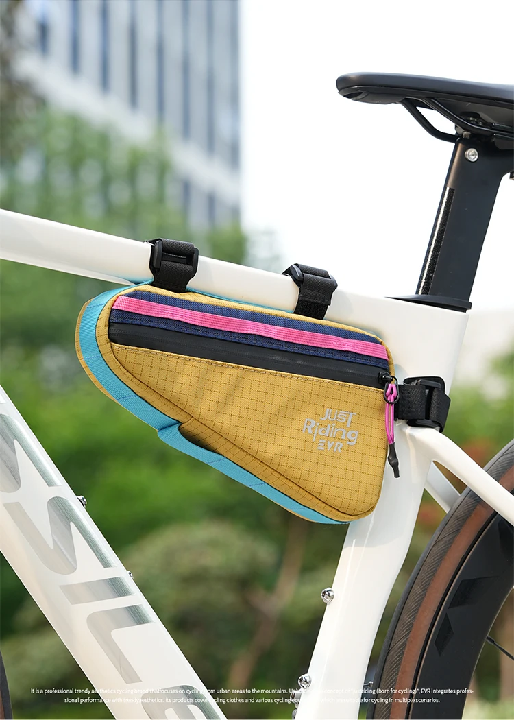 EVR Fahrradtasche 1L Vorderrahmentasche Outdoor-Dreieckstasche Dopamine Mountain Road Bike Hängetasche Fahrradausrüstung – Detail 17