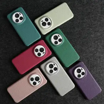 Pouzdro z pravé kůže pro Honor Magic 6 Pro, kryt Pura 70 Ultra 70Pro Mate 50 P60Pro P30 Lite Mate 60, hovězí kůže, zadní strana, pouzdro Coque 10 nejlepší prodej Zadní kryt Honor 6x - №4