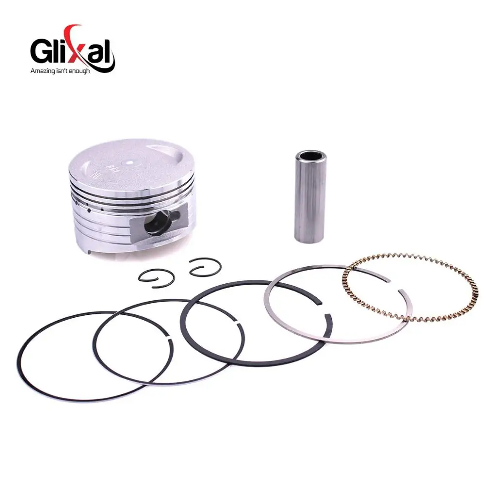 Glixal GY6 175cc 180cc 157QMJ 61mm Piston Kit Ring for TANK ROKETA JALON STRADA TaoTao Peace Moped Gas Scooter ATV Go kart, UTV