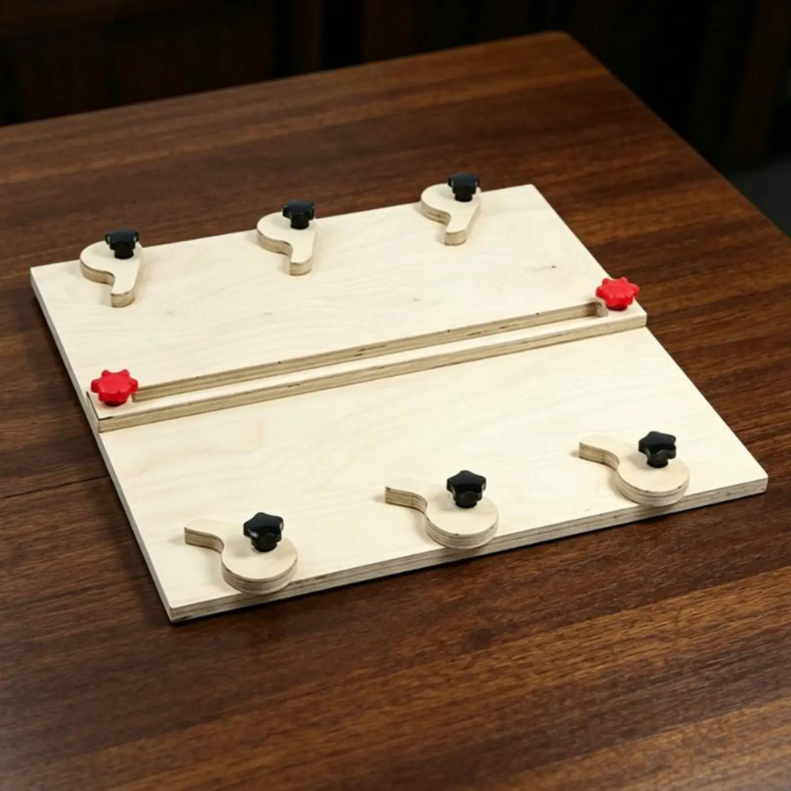 Guitar Plate Joining Jig Sturdy Birch Wood Ukulele Plate Alignment Table Luthier Workbench Stable and Warp Resistant
