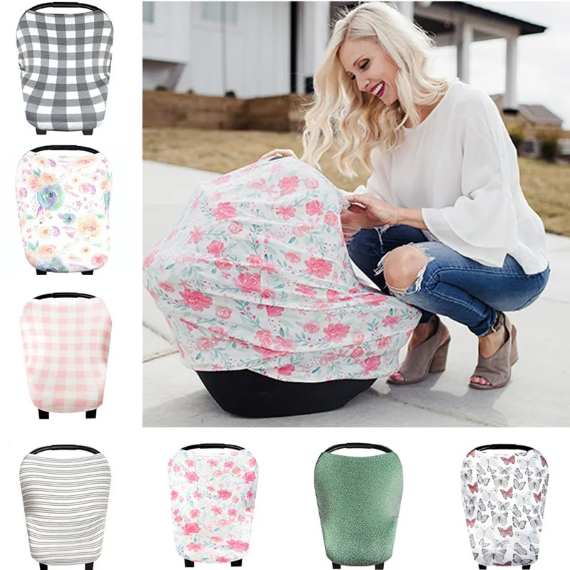 Nursing Scarf Breastfeeding Privacy Cover Infant Car Seat Stroller Baby Feeding Cover Universal Nursing Covers