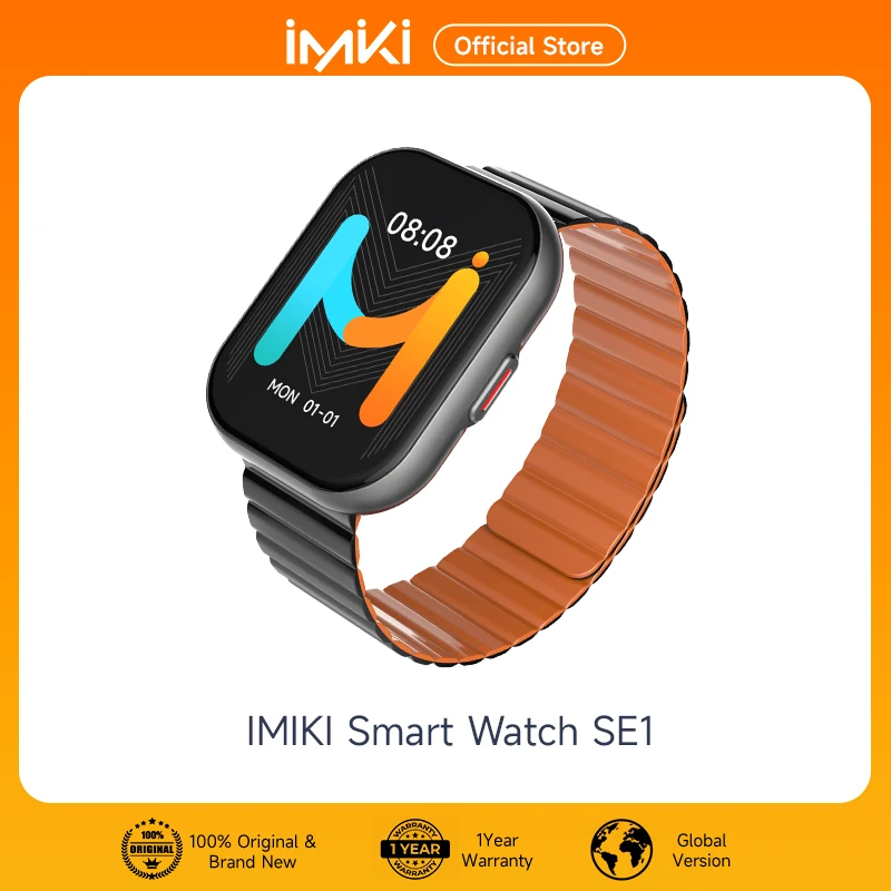Умные часы IMIKI SE1 2,02 inc TFT-экран BLE 5,2 IP67 с несколькими циферблатами Ежедневный мониторинг активности Управление камерой Голосовой помощник Умные часы IMIKI SE1 2,02 inc TFT-экран BLE 5,2 IP67 с несколькими циферблатами Ежедневный мониторинг активности Управление камерой Голосовой помощник