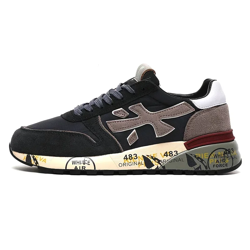 PREMIATA High Quality men's shoes niche new retro couple shoes flat low top student shoes