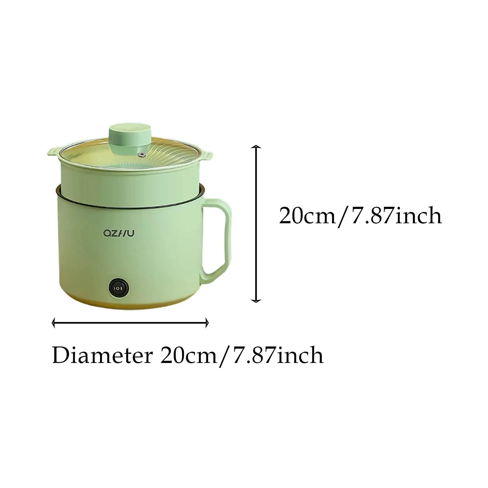 Электрическая кастрюля, легко чистящаяся кастрюля, 2 передачи, регулируемая, с защитой от высыхания для кипячения, супа Шабу Шабу, макарон, яиц, лапши