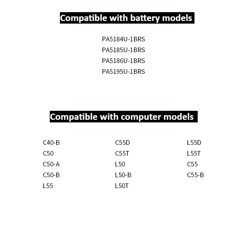 14.8V 2600mAh PA5185U-1BRS بطارية لتوتوشيبا الأقمار الصناعية C55 C55D C55T L55 L50 L55D L55T PA5186U-1BRS C40-B C50-A/B L50-B