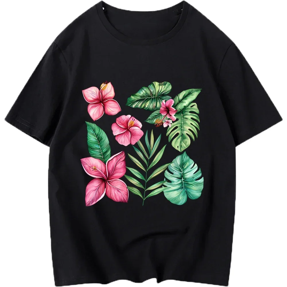 10 سنتيمتر جديد زهرة استوائية الحديد على ملصقات نقل الحرارة للملابس DTF Pinted الفينيل الحراري يزين قابل للغسل تي شيرت مائي