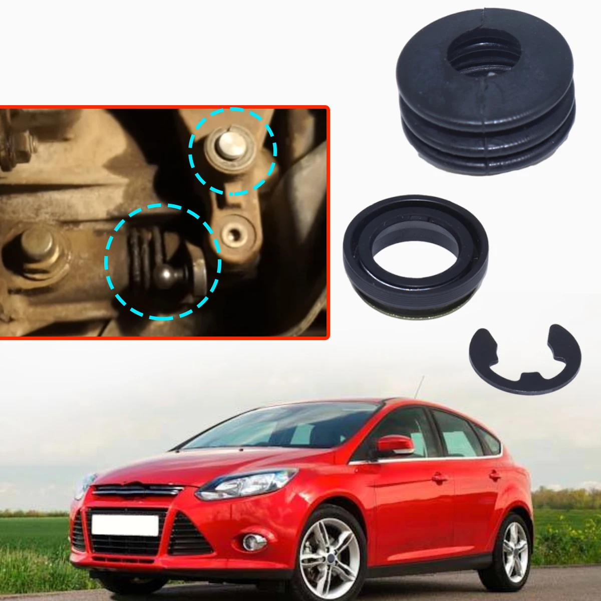 

Сальник селектора коробки передач ручной коробки передач 1321128 Для Ford Focus Mk3 2011-2015 прокладка рычага переключения передач, кольцо, резиновые детали 1025390