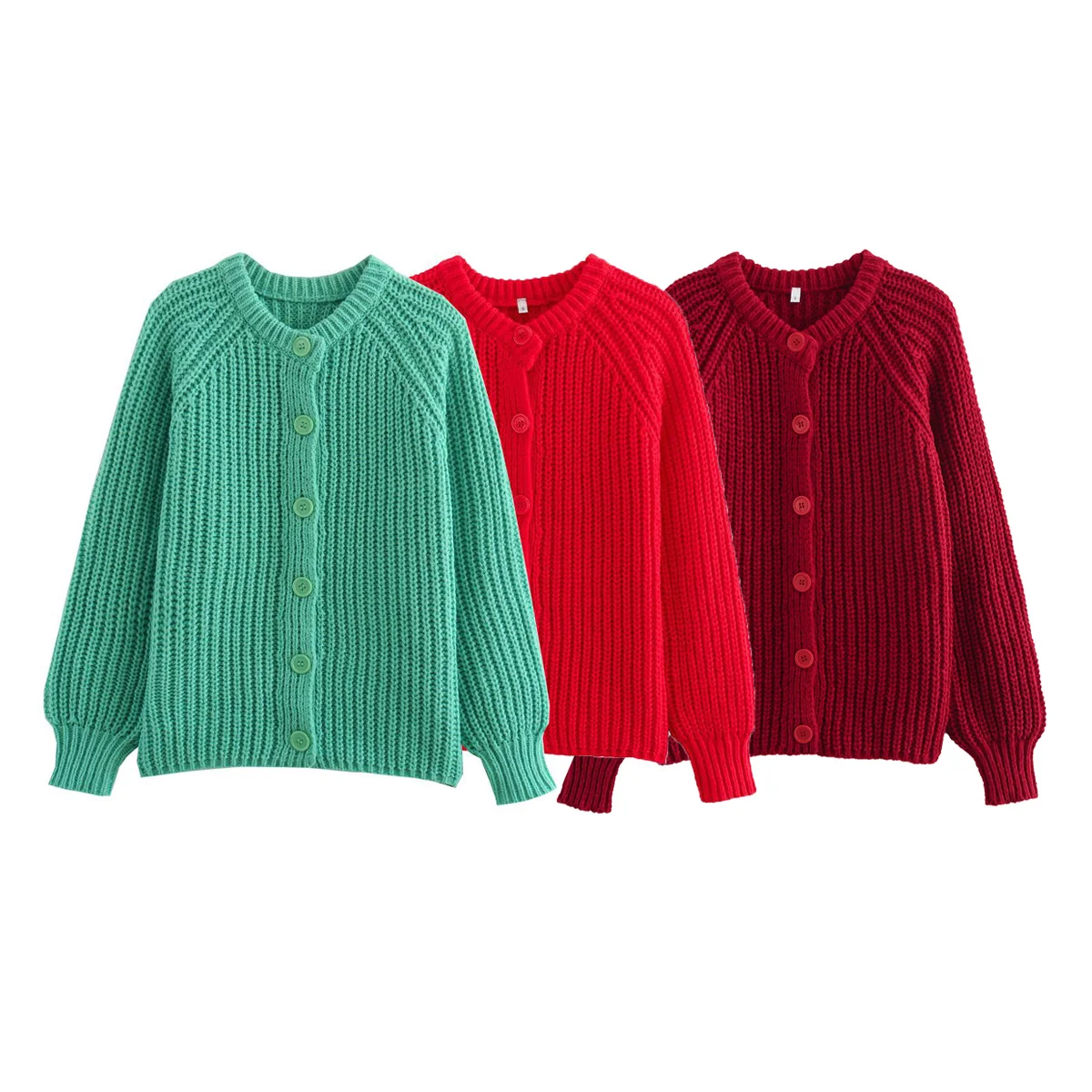 Fall Clothes 2024 Women Knitted Luxury Designer Korean Fashion Button Up Cardigans For Woman Vintage Sweater Y2k Clothes Red