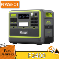 FOSSiBOT F2400 Portable Power Station, 2048Wh LiFePO4 Battery 2400W Output Solar Generator, 1.5 Hours Fast Charging