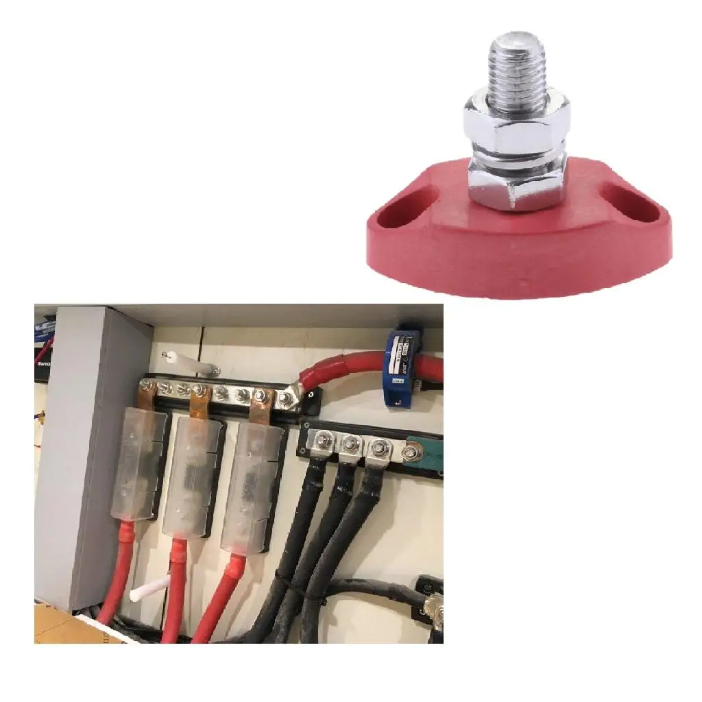 Fireproof Plastic Power Distribution Block Insulated Terminal Post for Car RV Marine Electrical Systems