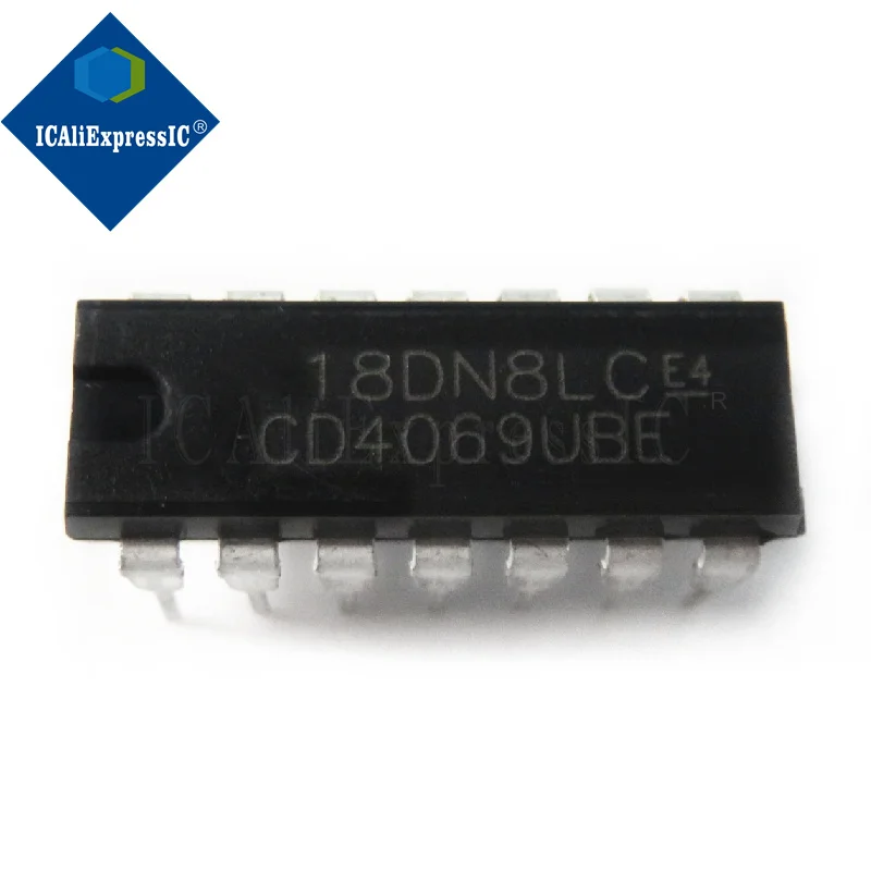 

10 шт. CD4069UBE CD4069 DIP-14