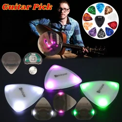 Guitar Touch Luminous Pick With High-Sensitivity LED Light Stringed Instrument Plectrum Non-Slip For Bass Electric Guitarists