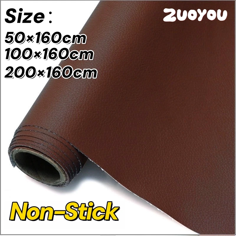 

Artificial Leather Fabric for Sofa Chair Car Seat DIY Material Non-Stick Faux PU Leather Upholstery Furniture Fabrics 63 in Wide
