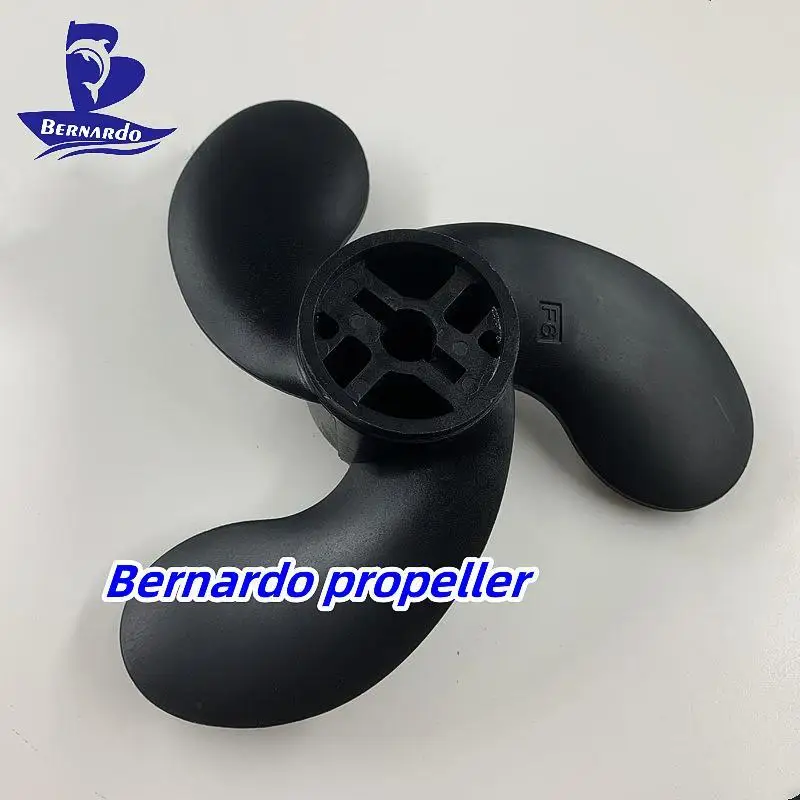 Bernardo Boat Propeller 7.4x6 Fit Mercury Tohtasu Mariner Outboard 2.5 3.3 3.5HP Resin Plastic Screw 3 Blade Pin Drive