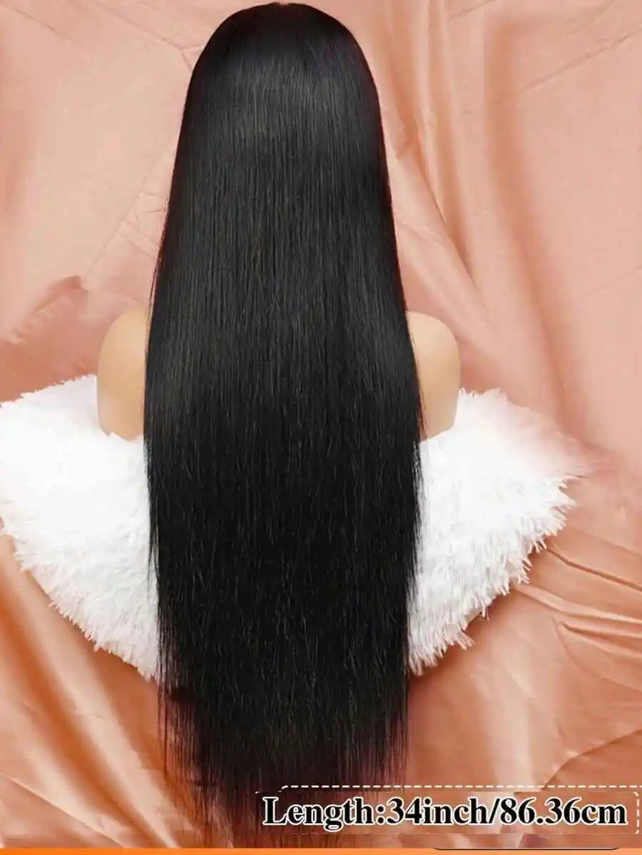 200% Плотность Прямые 13x4 Парики из натуральных волос на кружеве спереди 42 дюйма 13x4 HD Прозрачный парик из натуральных волос на фронтальной части шнурка для женщин