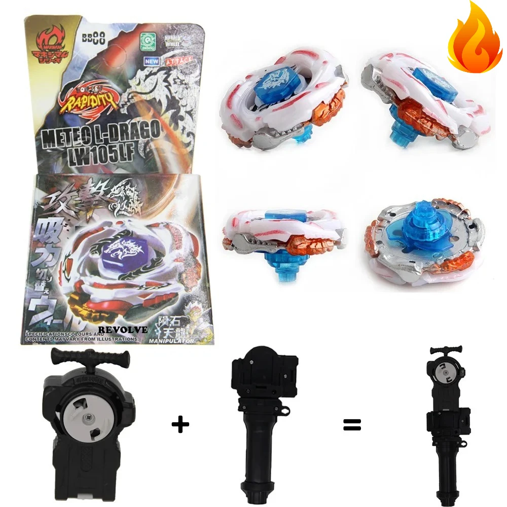 Juguetes de Trompo Giratorio para Niños Lightning 100HF BB88 con Lanzador