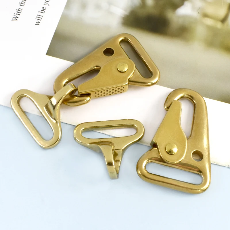 

1-5Pcs Bags Strap Trigger Snap Buckle 25mm Solid Brass Olecranon Hook Webbing Belt Connection Clasp Carabiner Hardware Fitting