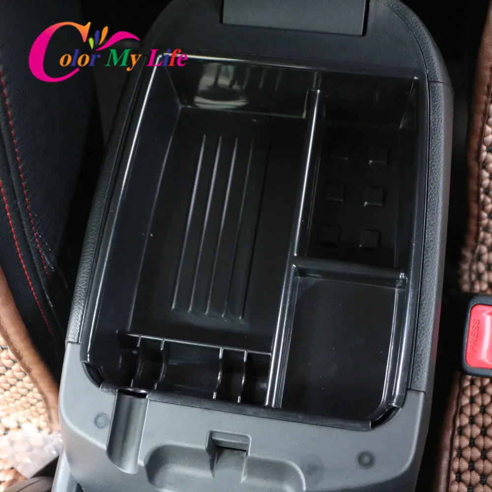 Car-Styling ABS Central Storage Armrest Decorative Box for Kia Sportage SL R 2010 2011 2012 2013 2014 Accessories