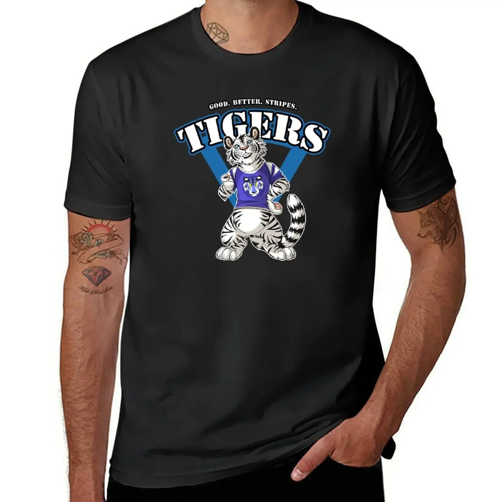 

Team WHITE TIGER (blue) T-Shirt anime shirt anime figures shirts graphic tees custom shirt mens t shirt graphic