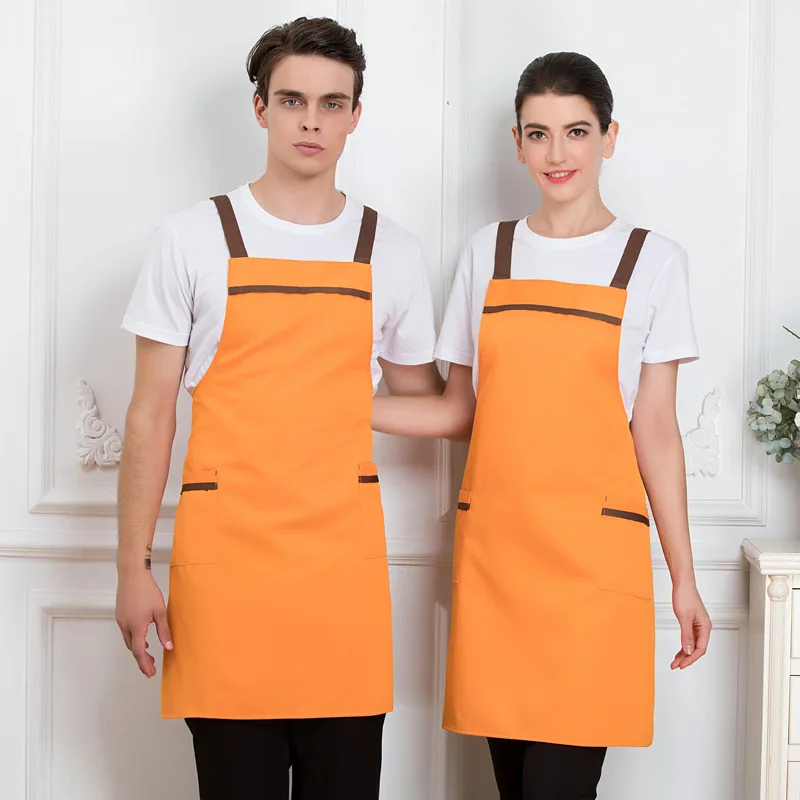 Novel Dingheng Coffee Milk Tea Cake Shop Custom Logo Restaurant Manicure Beauty Salon Apron Korean Fashion