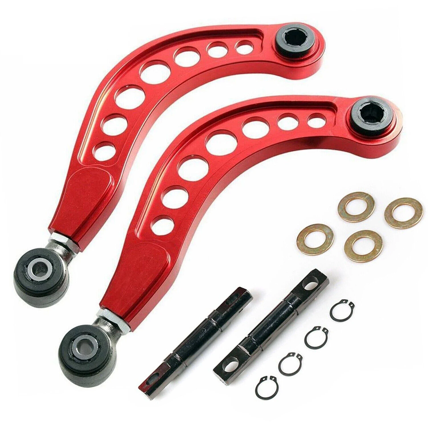 Rear Upper Camber Control Arm Adjustable Kit Red For 06-15 Honda Civic 1.8L 2.0L high performance replacement