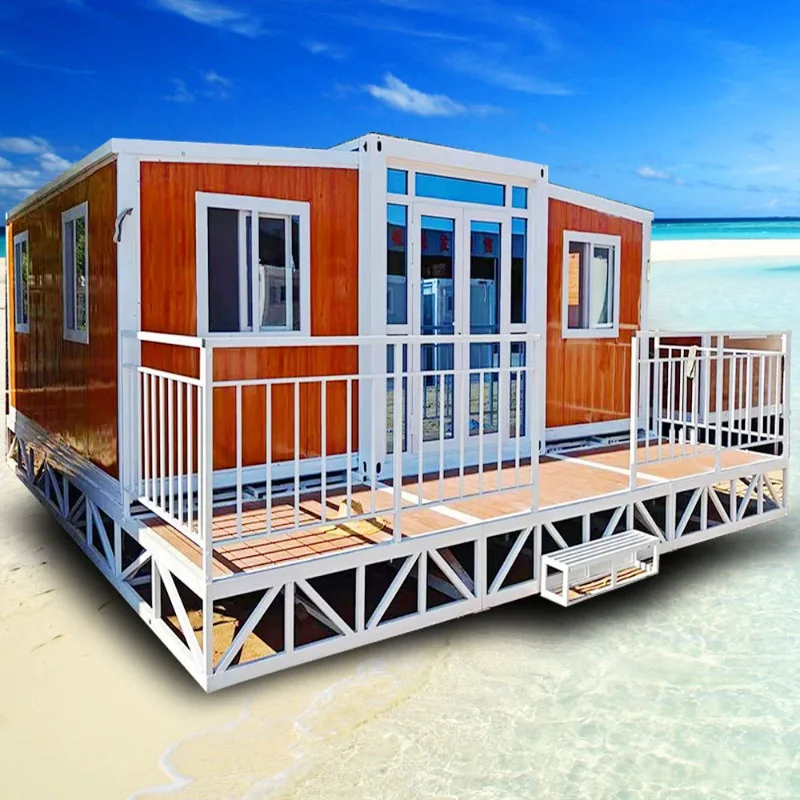 Custom 20ft 40ft Portable Prefabricated Houses 40 Ft Expandable Mobile Folding Container