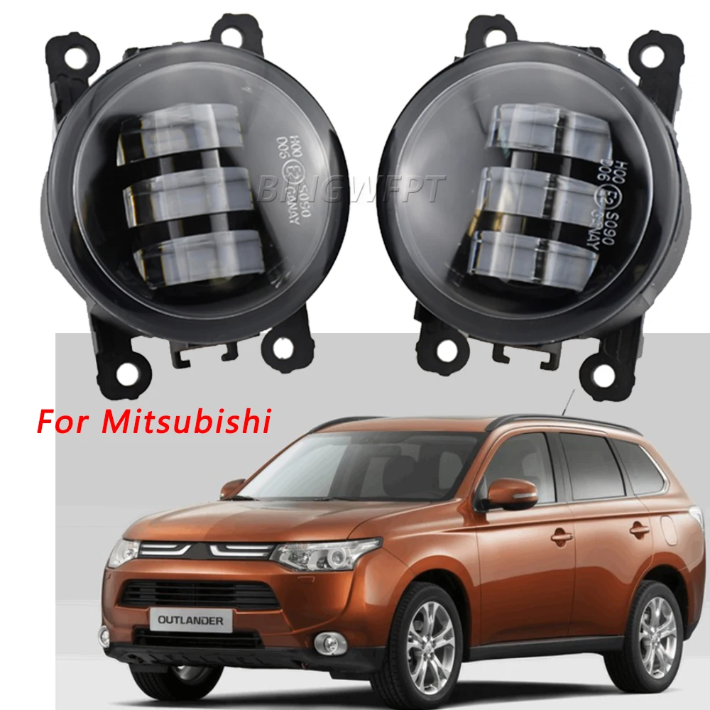 LED Fog Light For Mitsubishi Outlander ZJ 2012 2013 2014 2015 Car DRL Daytime Running Lamp Front Bumper Foglight Car Accessories