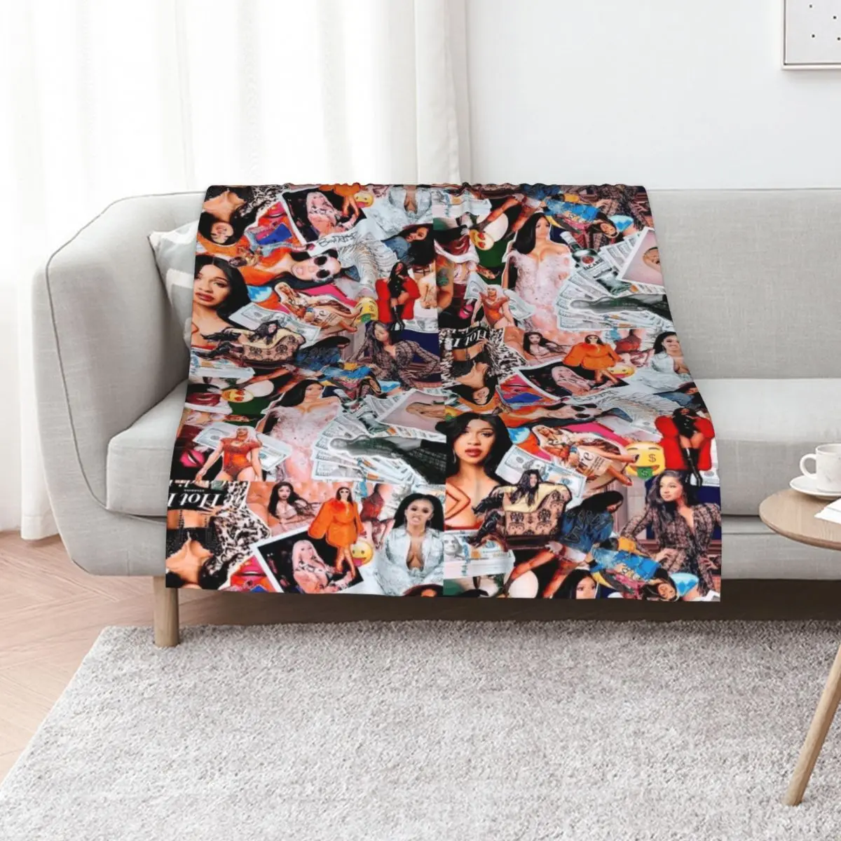 

cardi b Throw Blanket Decorative Throw Luxury Brand Sofa Throw Softest Blankets