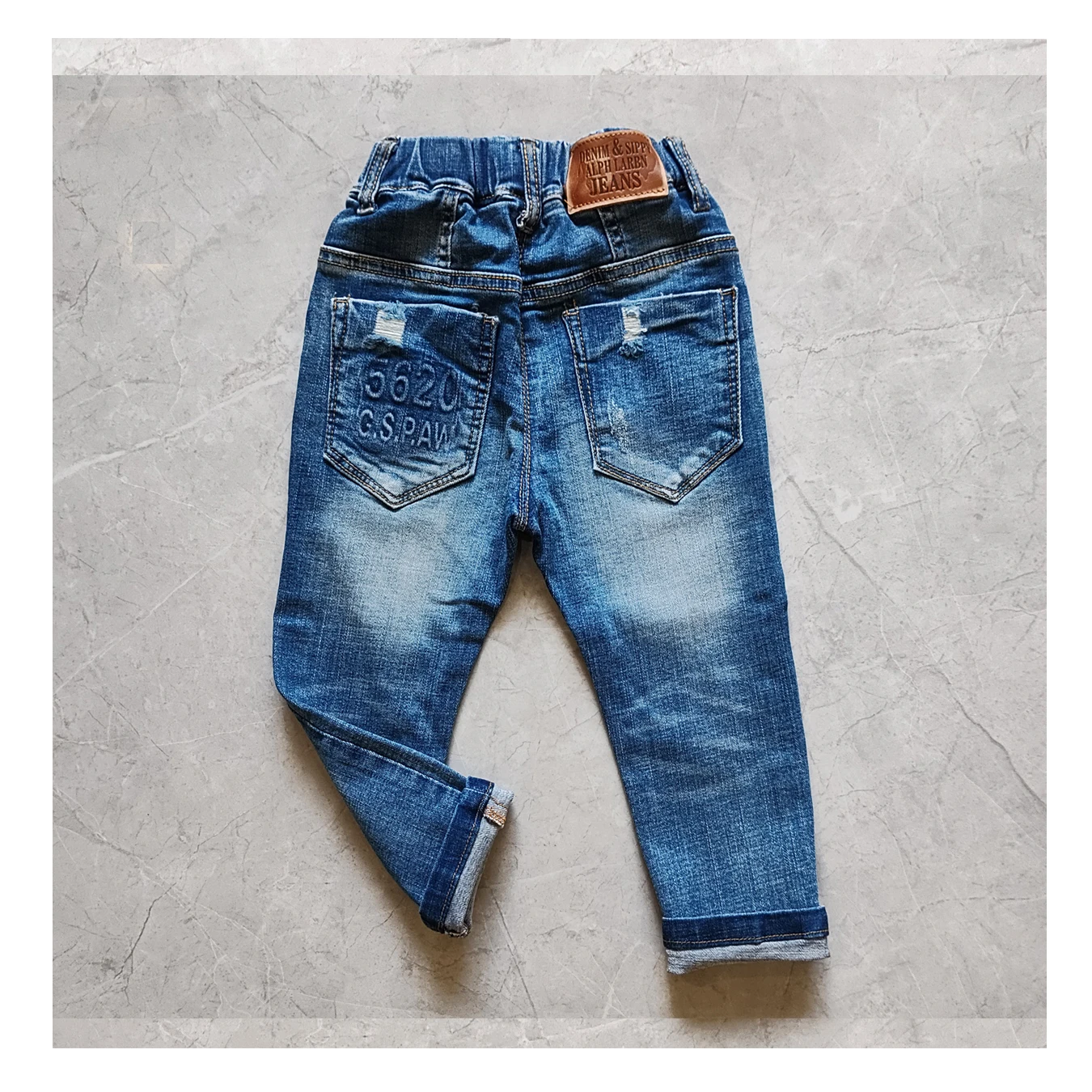 5151 1-4 years baby jeans Kids Boys\' Jeans casual Trousers Elastic Waist BABY SOFT denim pants