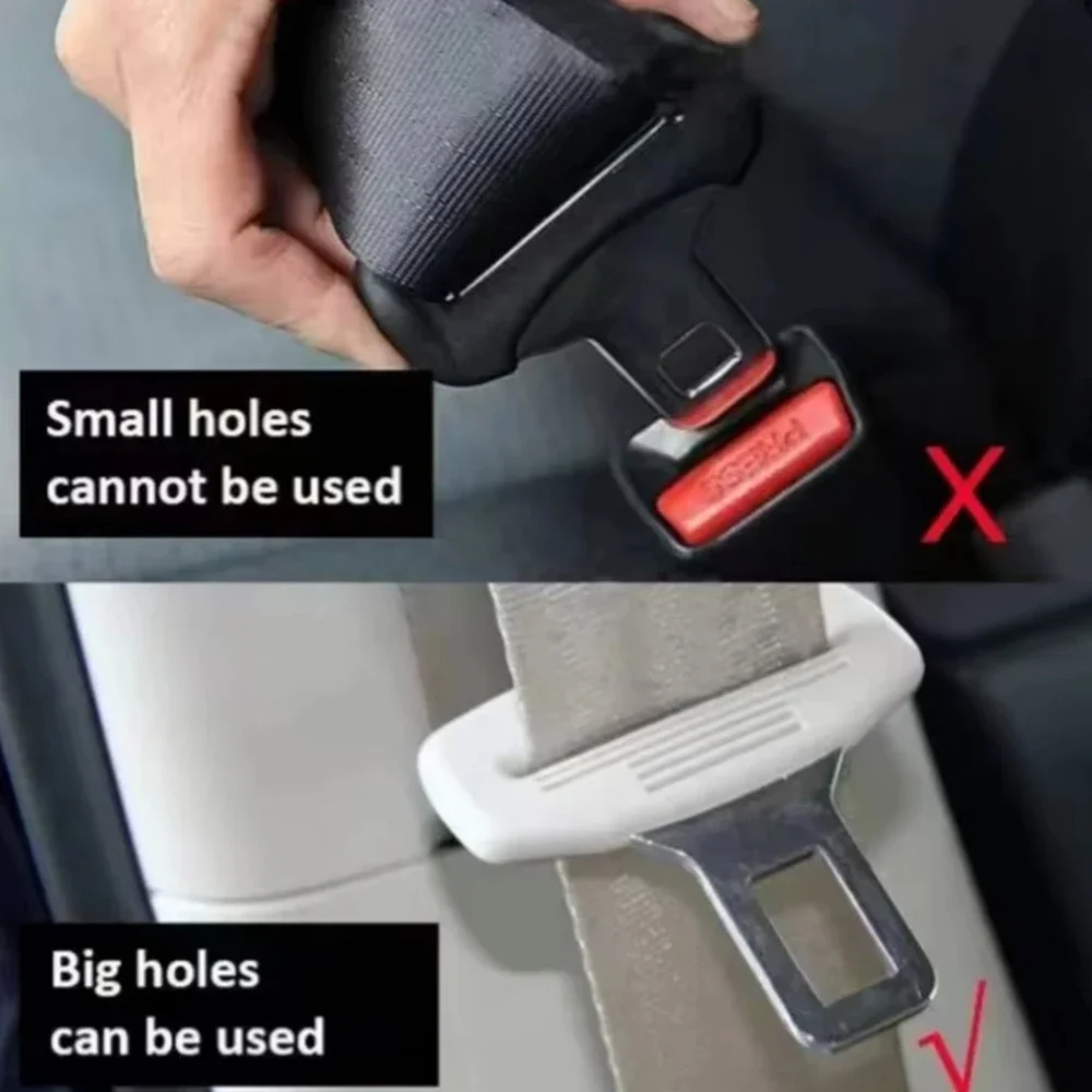 1/2 Stück Autositzgurt-Clip-Verlängerung, Sicherheits-Sitzgurt-Schloss, Schnalle, Stecker, dicker Einsatz, Buchse, Verlängerung, Sicherheitsschnalle für BMW Toyota – Detail 9