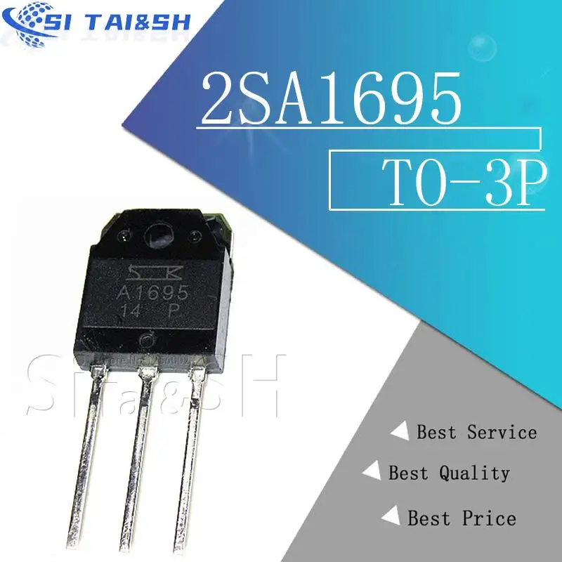 4PCS (2PCS=2SA1695 2PCS=2SC4468 )A1695  SC4468 TO-3P NPN  integrated circuit