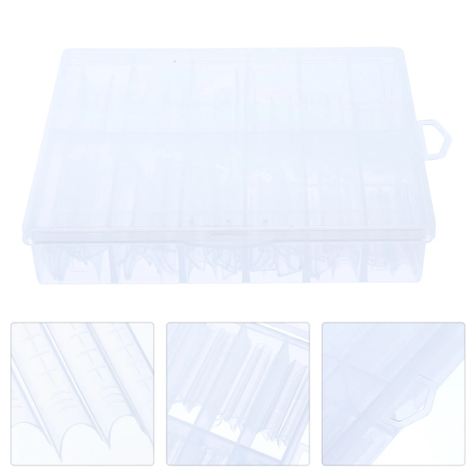 120 Pcs/box Nail Extension Manicure Molds for Acrylic Clear Extended Abs DIY Gel Nails Perfect Length