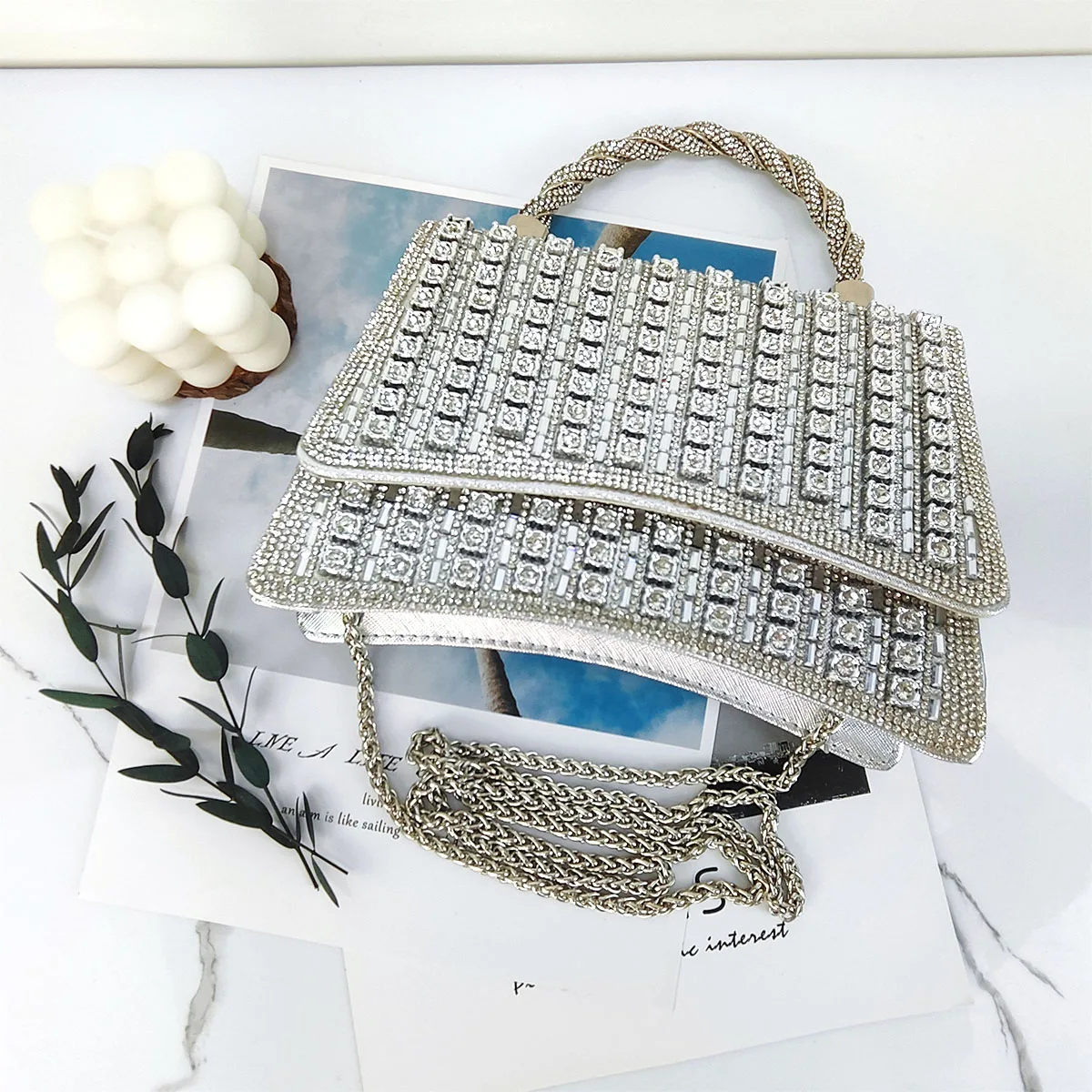 Colored Rhinestone Tote Bag Besigner Luxury Bag Lightweight Purses for Women For Party Exquisite Fashion ​Crossbody Bags