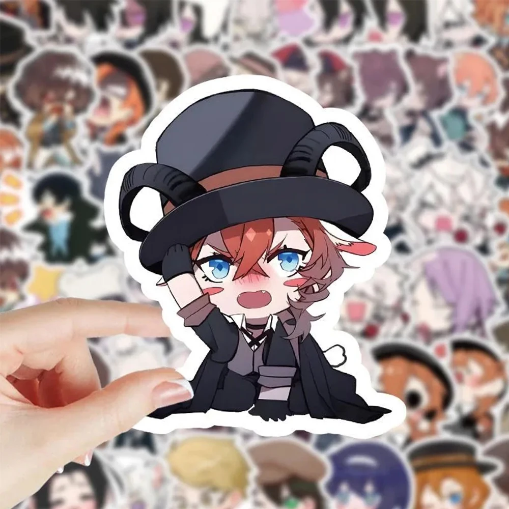 

10/30/60pcs Cute Bungo Stray Dogs Anime Stickers Kawaii Cartoon Graffiti Decals Notebook Phone Laptop Manga Sticker for Kids Toy