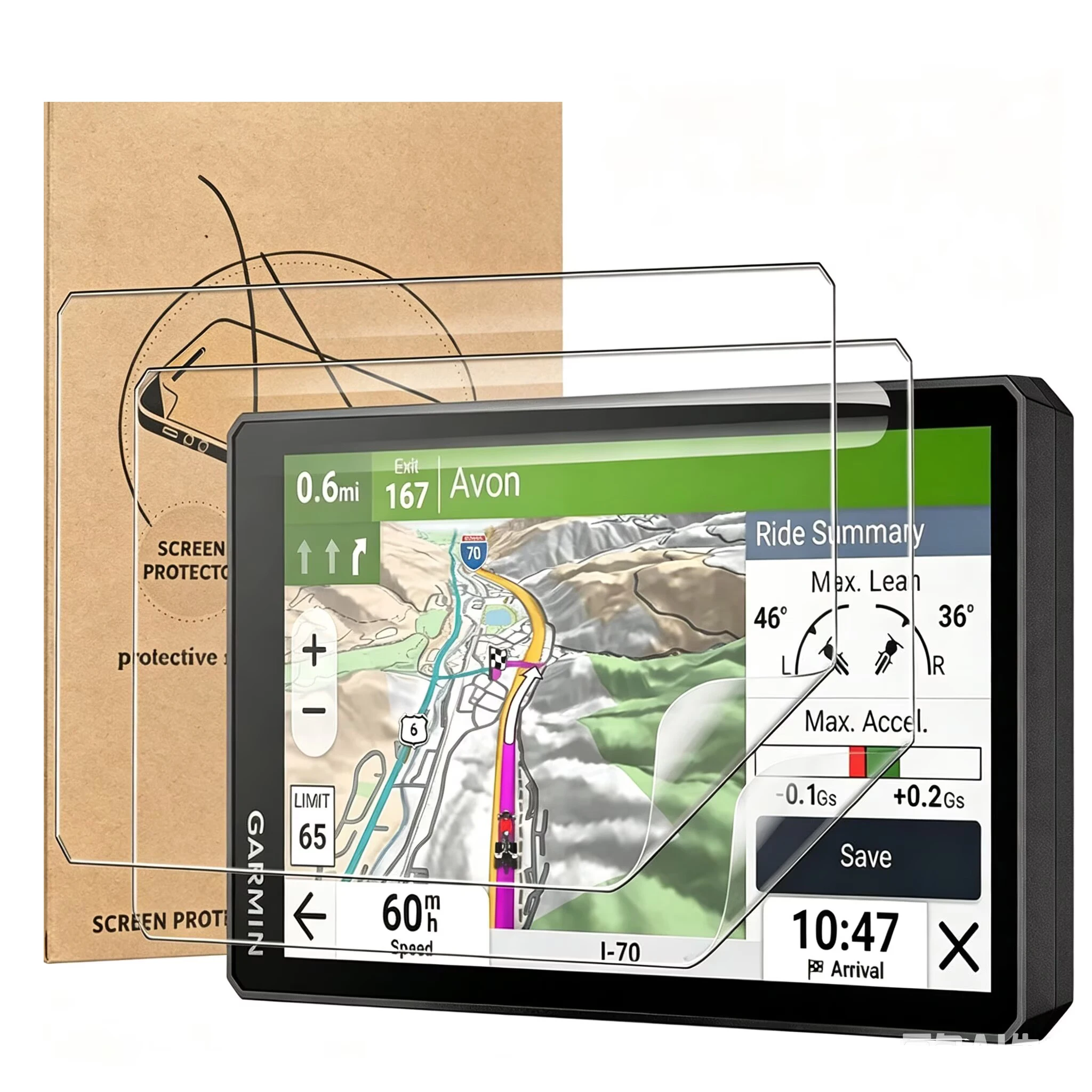 1-2 шт. прозрачная мягкая защитная пленка из ПЭТ для Garmin ZUMO XT, Zumo XT2 и XT3