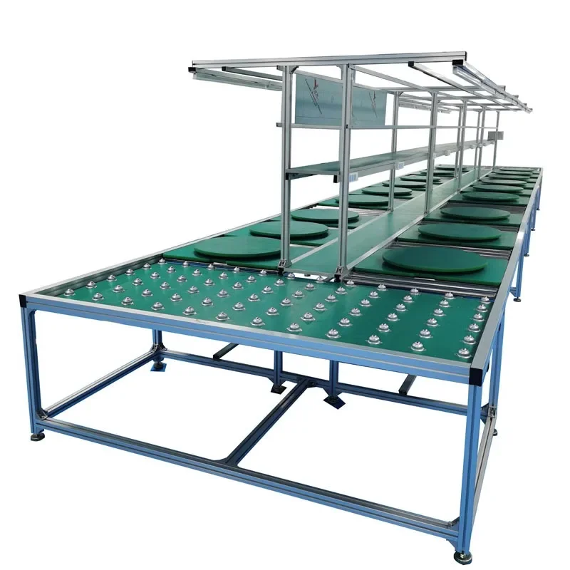 

Assembly line workbench, factory conveyor belt, anti-static