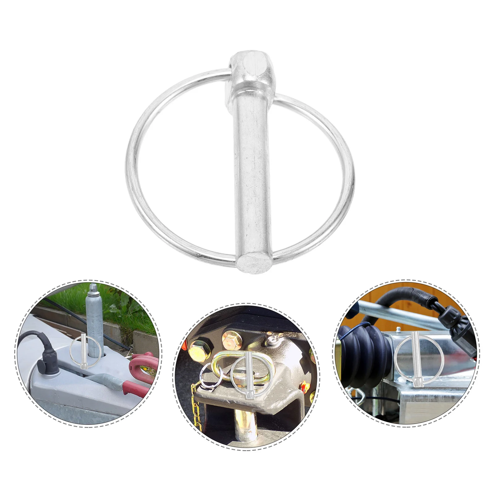 

Lynch Pin Assortment Kit Heavy Duty Galvanized Iron Trailer Pins Locking Pins for Utility Trailer Hitch Tractor Attachments