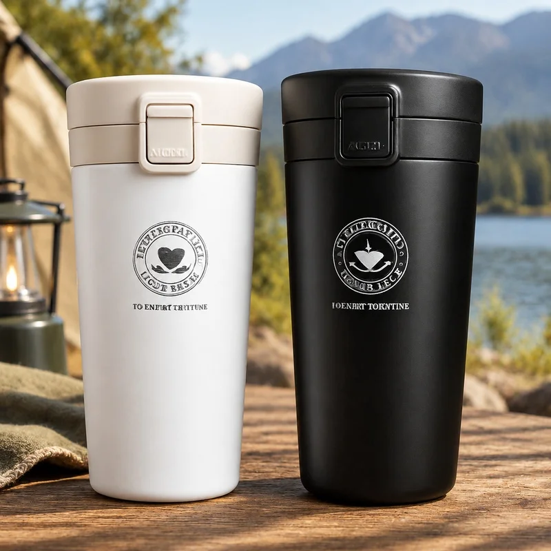 Double-Wall Stainless Steel Vacuum Bottle, 380/510ML Insulated Travel Mug for Outdoor Activities, Maintains Drink Temperature