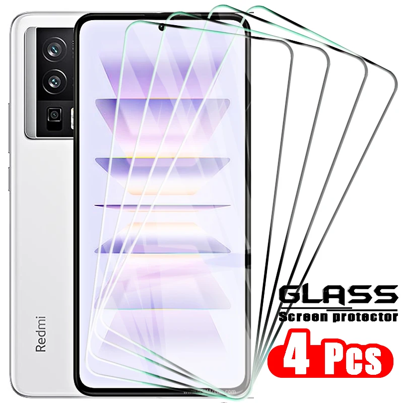 

Закаленное стекло для Xiaomi Redmi K60 K60E K50 Gaming K30 K40 Pro Plus, защитная пленка для экрана с полным покрытием Edge HD, 4 шт./упаковка
