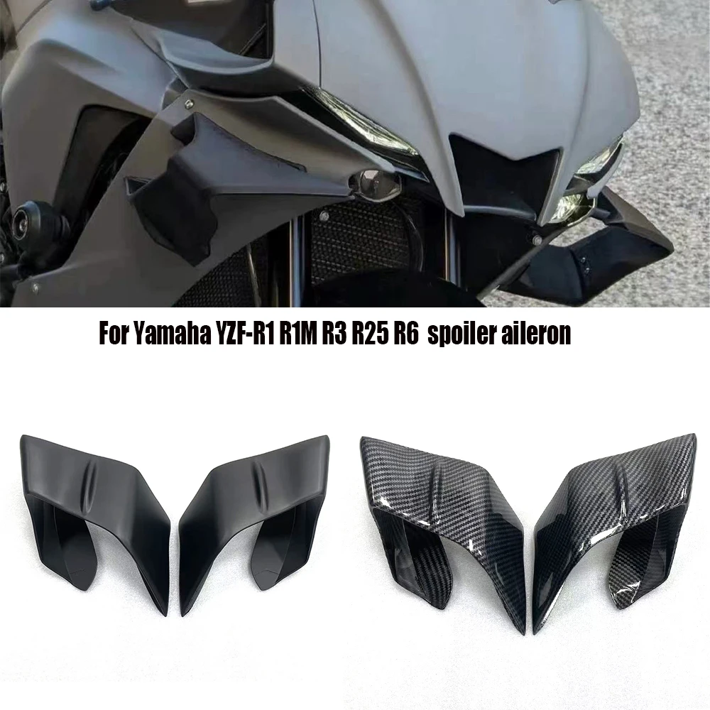 

for Yamaha YZF-R1 R1M 2019-2023 R6 2017-2023 YZF R3 R25 2019-2023 New Wing Winddeflectors, spoilers, ailerons,fixed wing covers