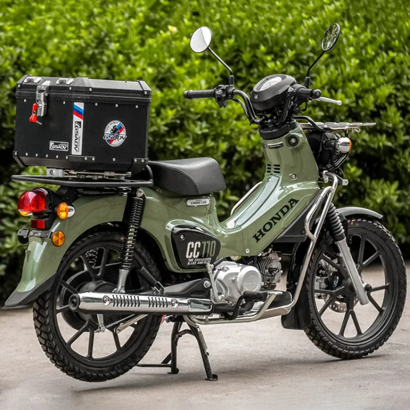 

Stainless Steel Bumper & Base Plate Protection For Honda Cub CC110 Motorcycle Headlight Grille Guard Modified Parts