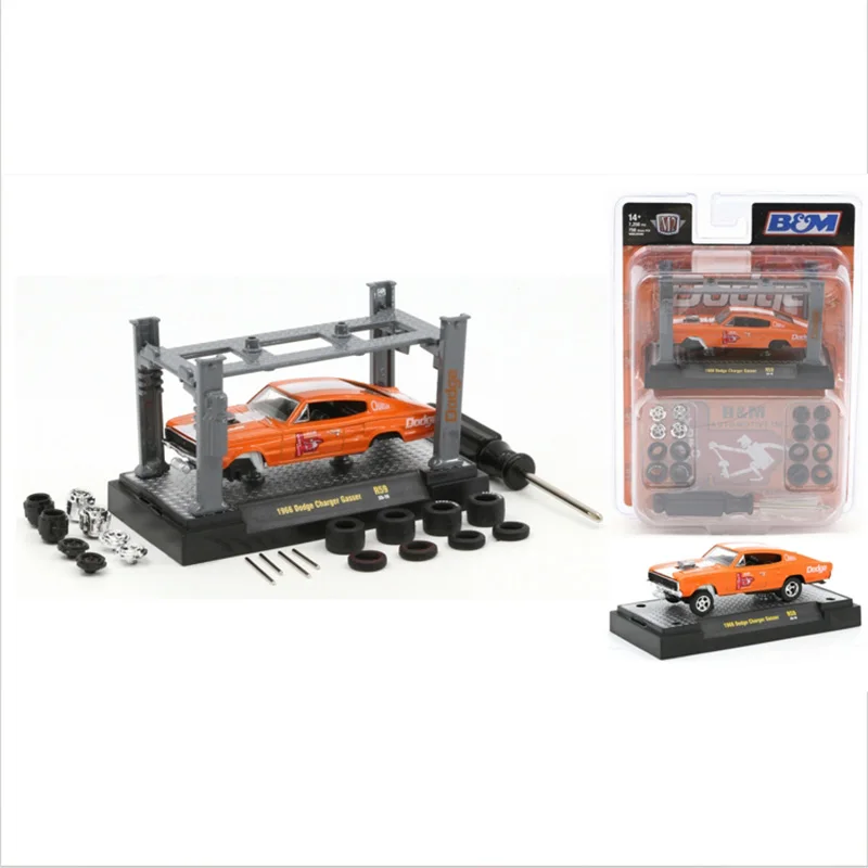 Máquinas M2 1:64 Kit de modelo lanzamiento 59 1969 Mustang Boss 429 coche en miniatura de aleación Diecast Metal colección de vehículos de juguete regalo para niños