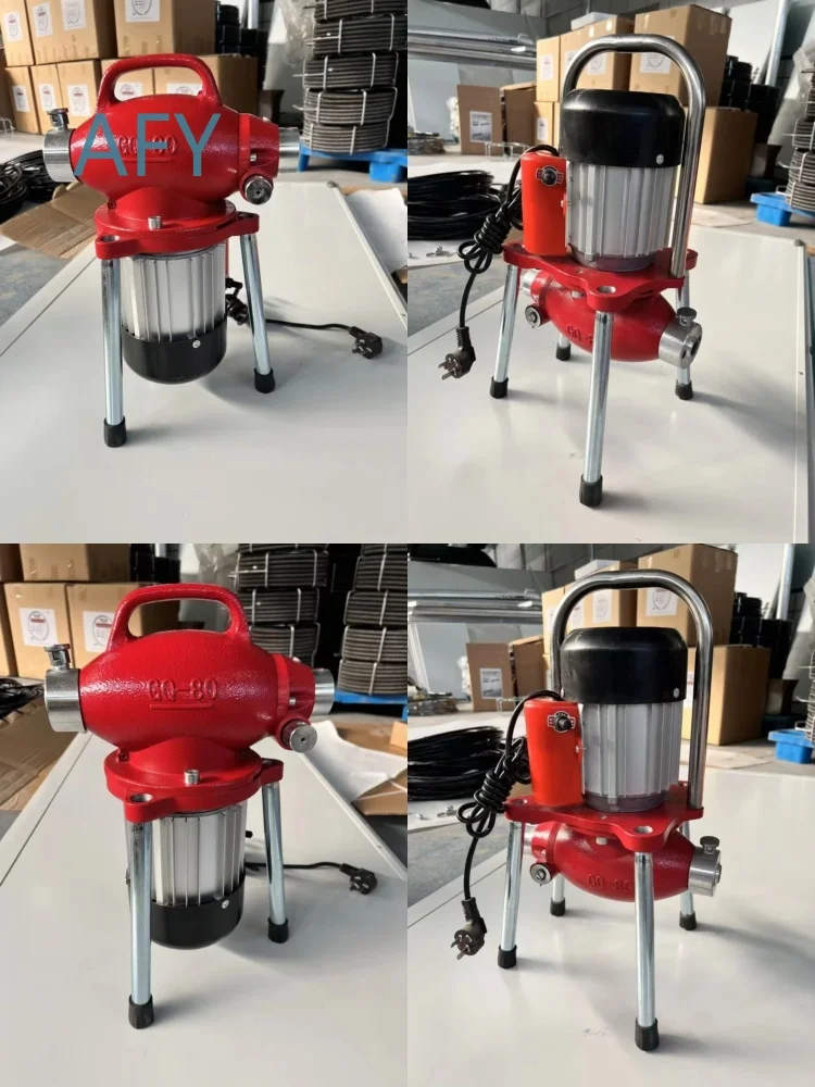 Electric Pipe Dredging Machine for GQ-80 220V Sewer Cleaning Tool Drain Unclogger Plumbing Maintenance Equipment for Home and