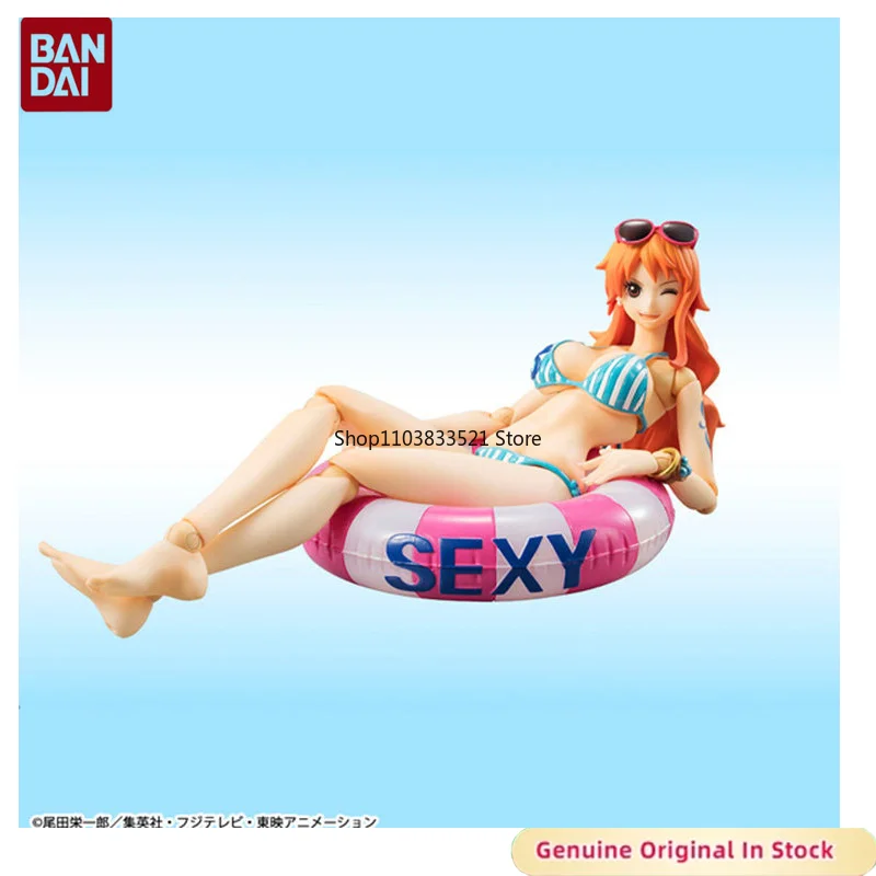 BANDAI Original Anime ONE PIECE Nami Summer Vacation VARIABLE ACTION Heroes Character Action Model Hobbies Collectible