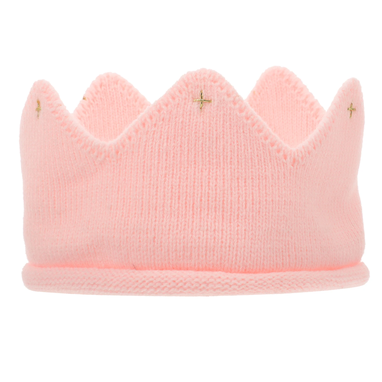

Knitted Hat Kids Headband Beanie Cap Clothing Rhinestone Crown Birthday Baby Boy